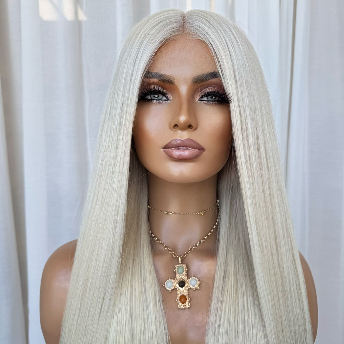 KING KYLIE PLATINUM | FULL LACE STRETCH CAP | M-L | MADE TO ORDER