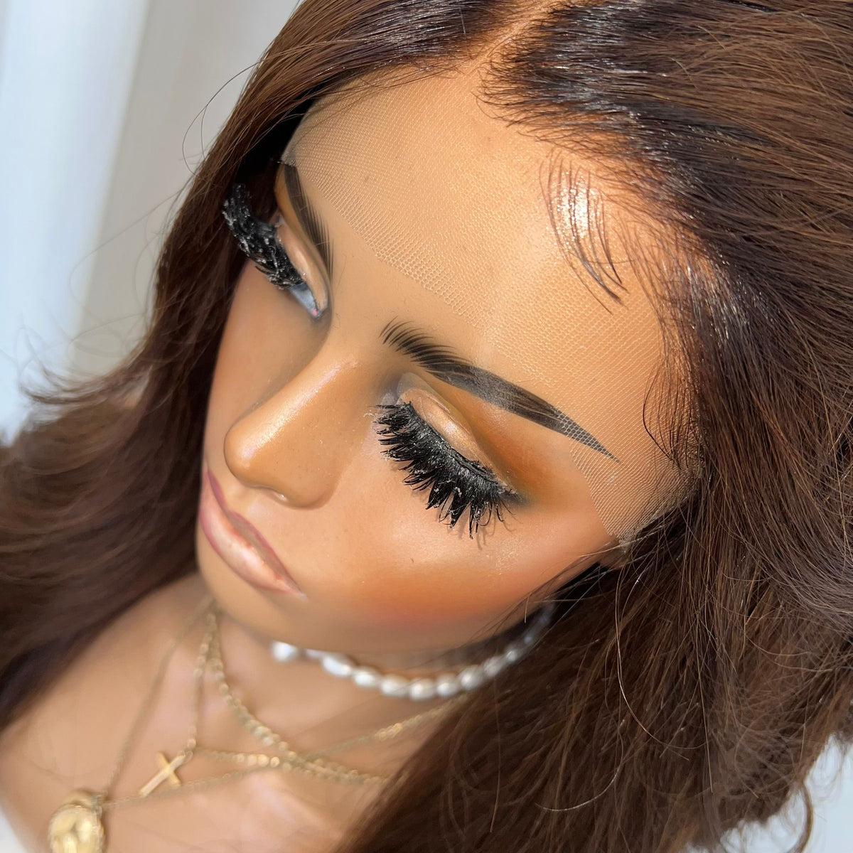 MADISON BROWN | HD FULL LACE STRETCH CAP | S-M