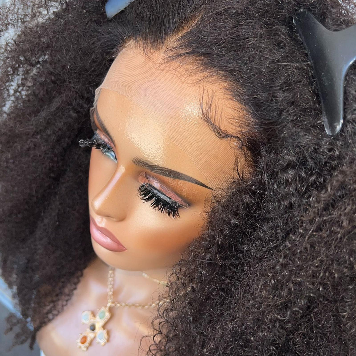 KYLIE KINKY CURL | HD FULL LACE STRETCH CAP | XS-S | MADE TO ORDER