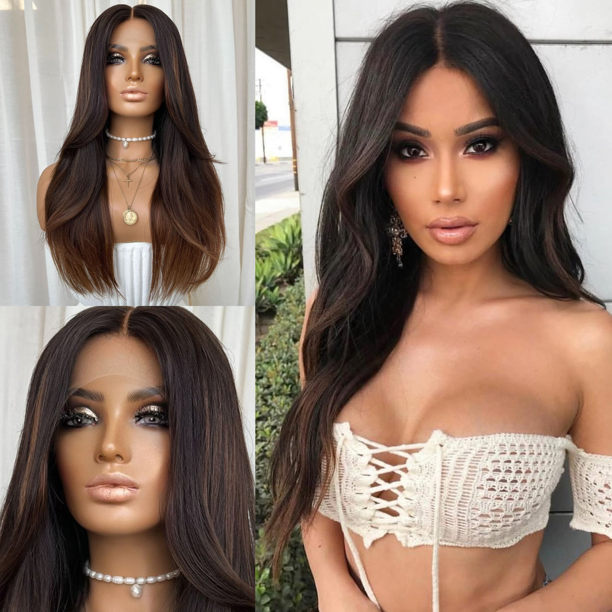 JANET COUTURE | FULL LACE STRETCH CAP | S-M