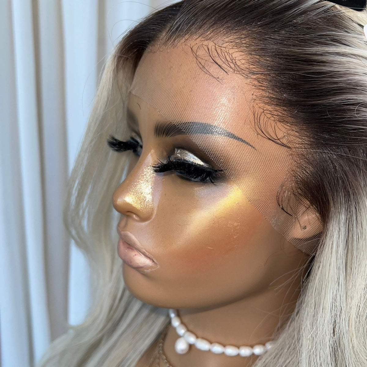 YEEZY PLATINUM | HD FULL LACE STRETCH CAP | M-L | MADE TO ORDER