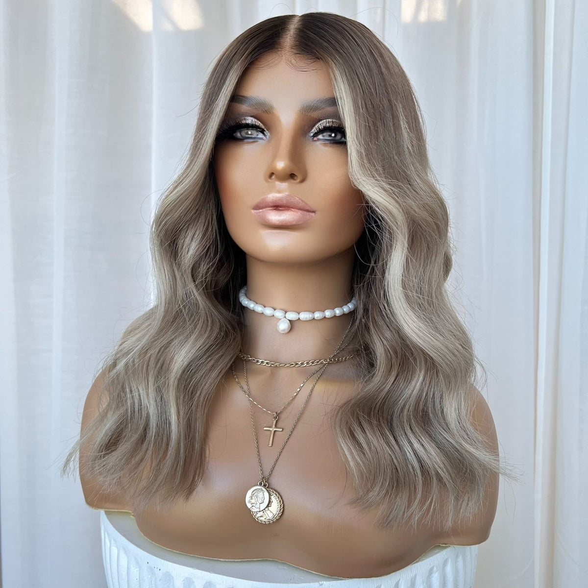 ELLE PLATINUM | HD FULL LACE STRETCH CAP | S-M