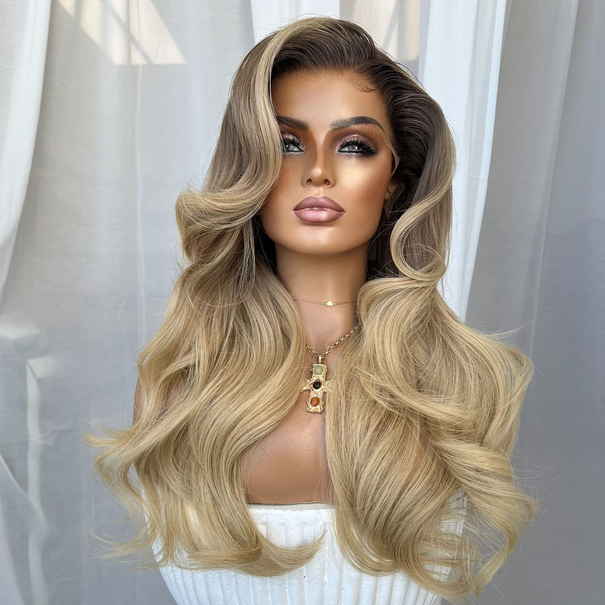 ALINA | HD FULL LACE STRETCH CAP | S-M