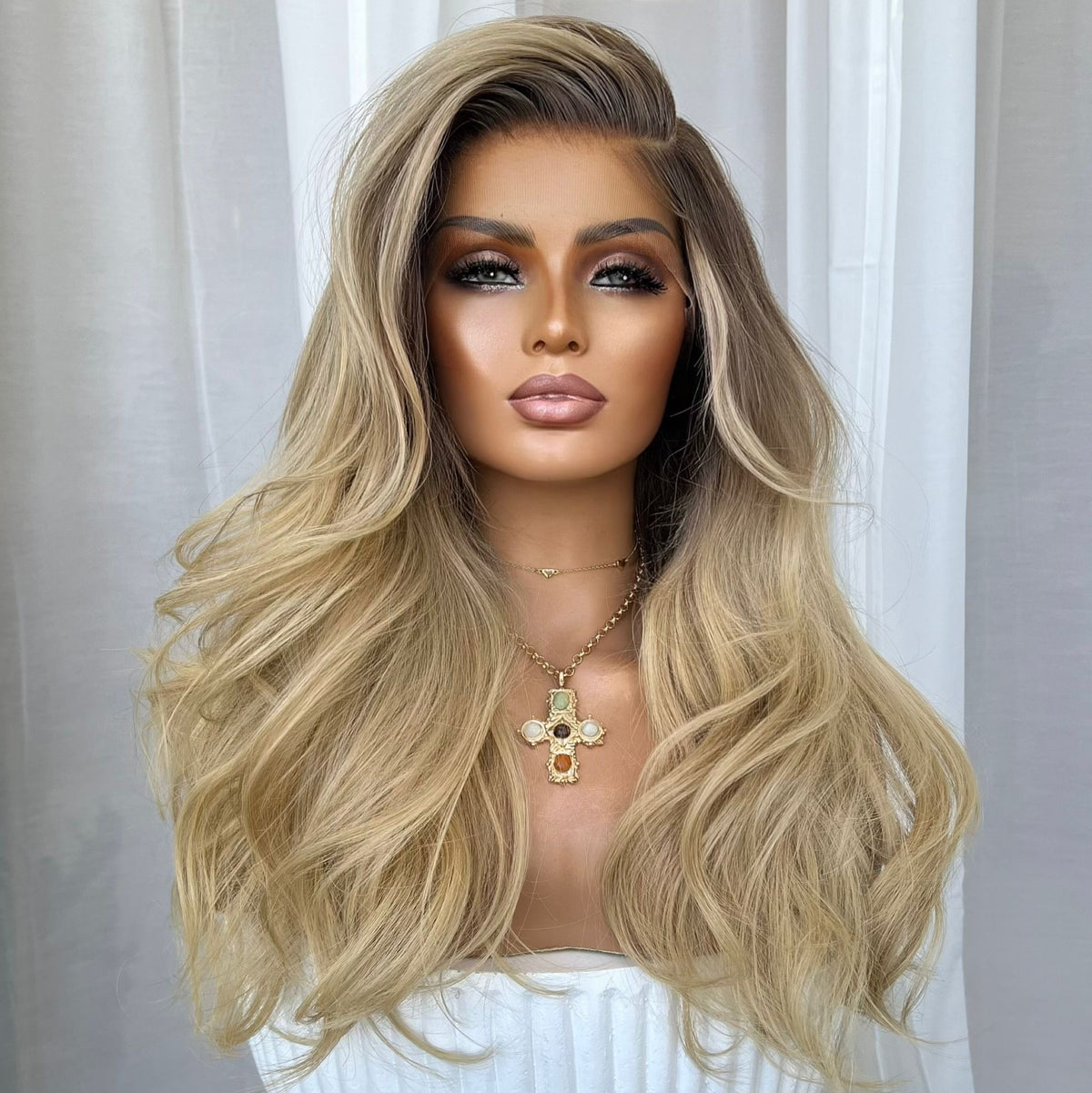 ALINA | HD FULL LACE STRETCH CAP | S-M