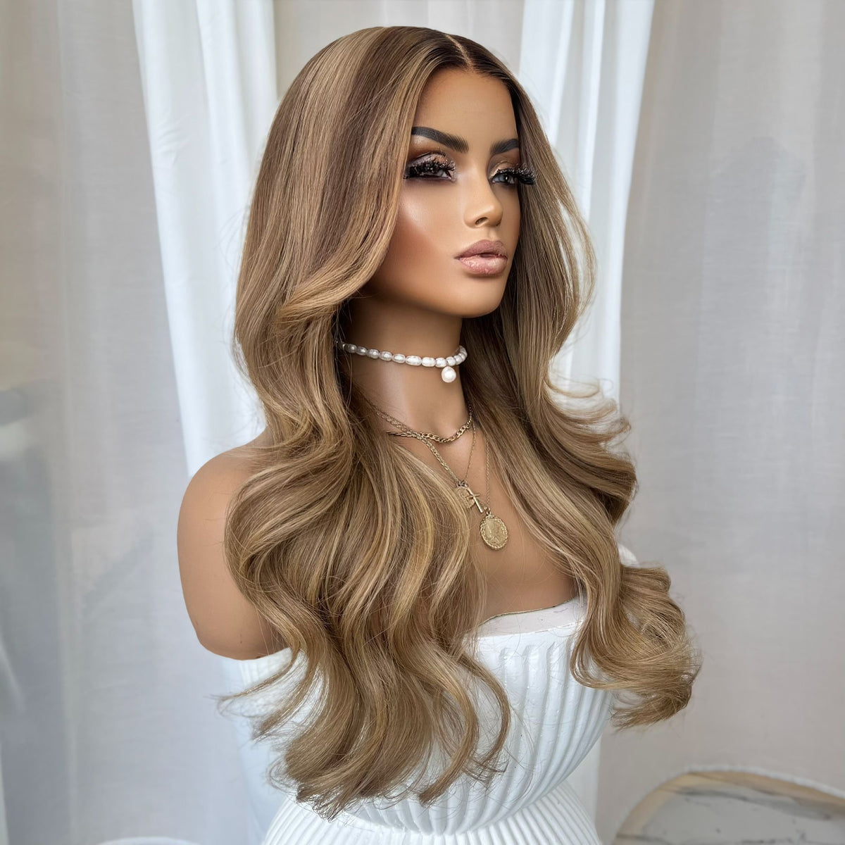 BELLA | HD FULL LACE STRETCH CAP | M-L