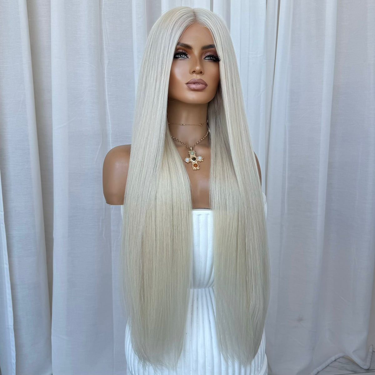 KING KYLIE PLATINUM | FULL LACE STRETCH CAP | M-L | MADE TO ORDER