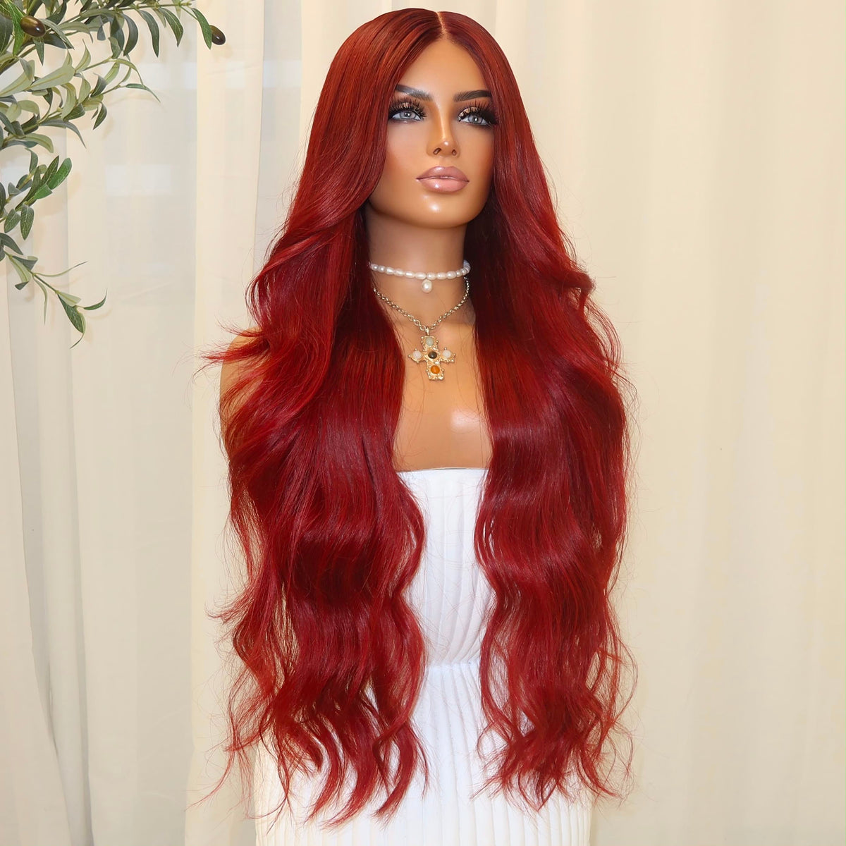 KING KYLIE RED | HD FULL LACE STRETCH CAP