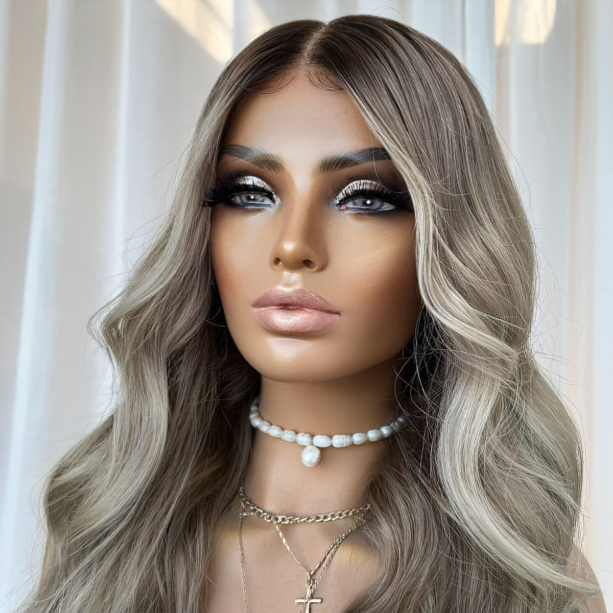 ELLE PLATINUM | HD FULL LACE STRETCH CAP | XS-S