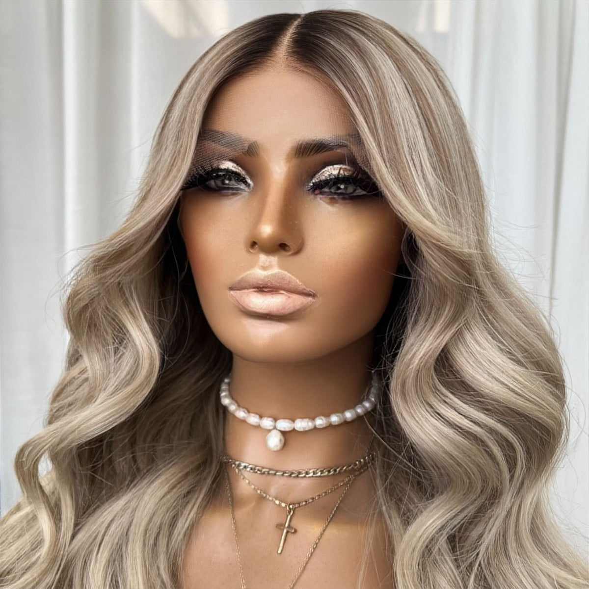 DAISY BLONDE | FULL LACE STRETCH CAP