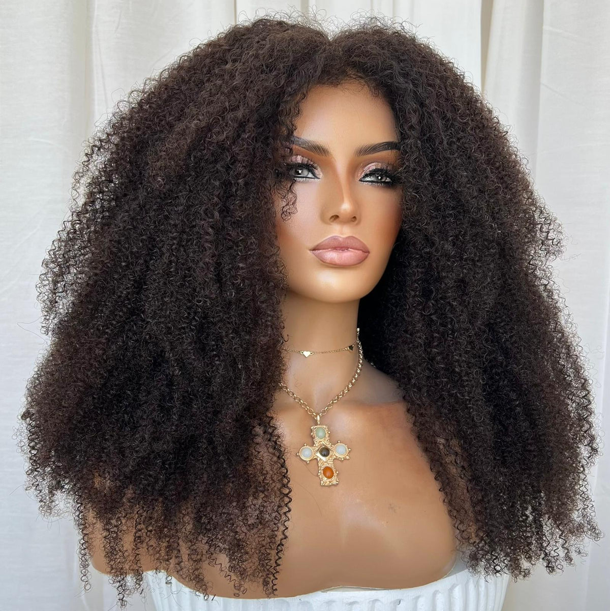 KYLIE KINKY CURL | HD FULL LACE STRETCH CAP | XS-S | MADE TO ORDER
