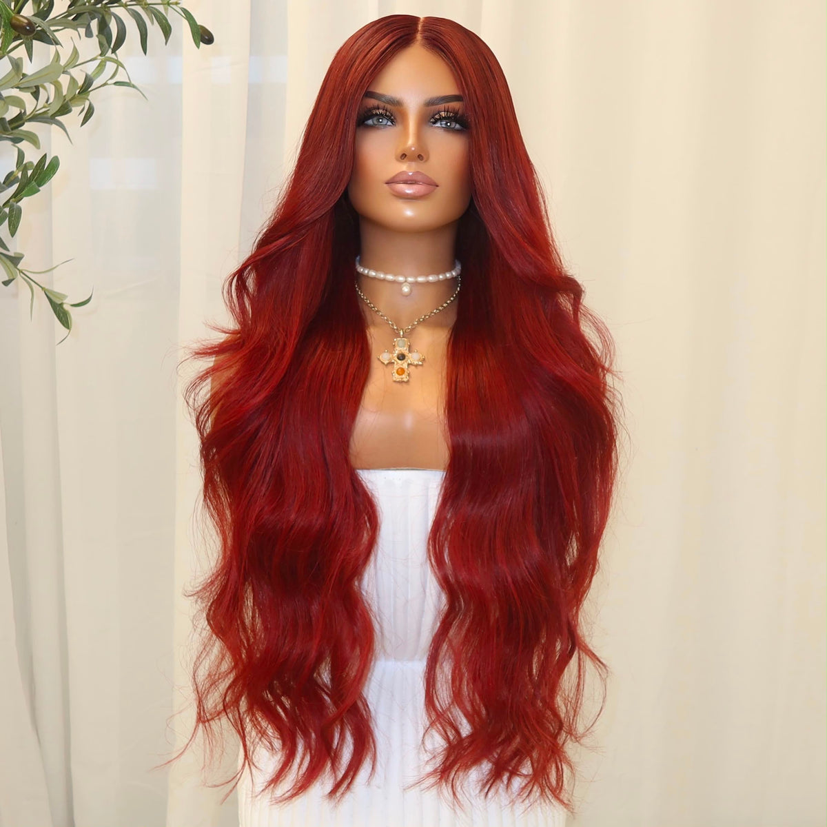KING KYLIE RED | HD FULL LACE STRETCH CAP