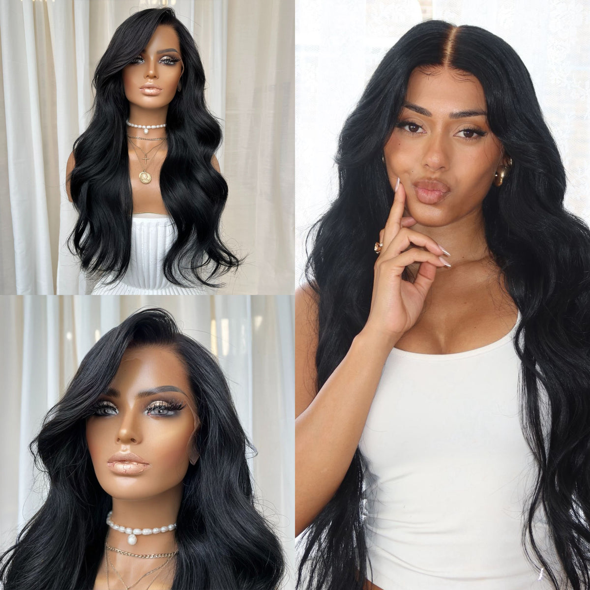 KING KYLIE BLACK | HD FULL LACE STRETCH CAP | M-L