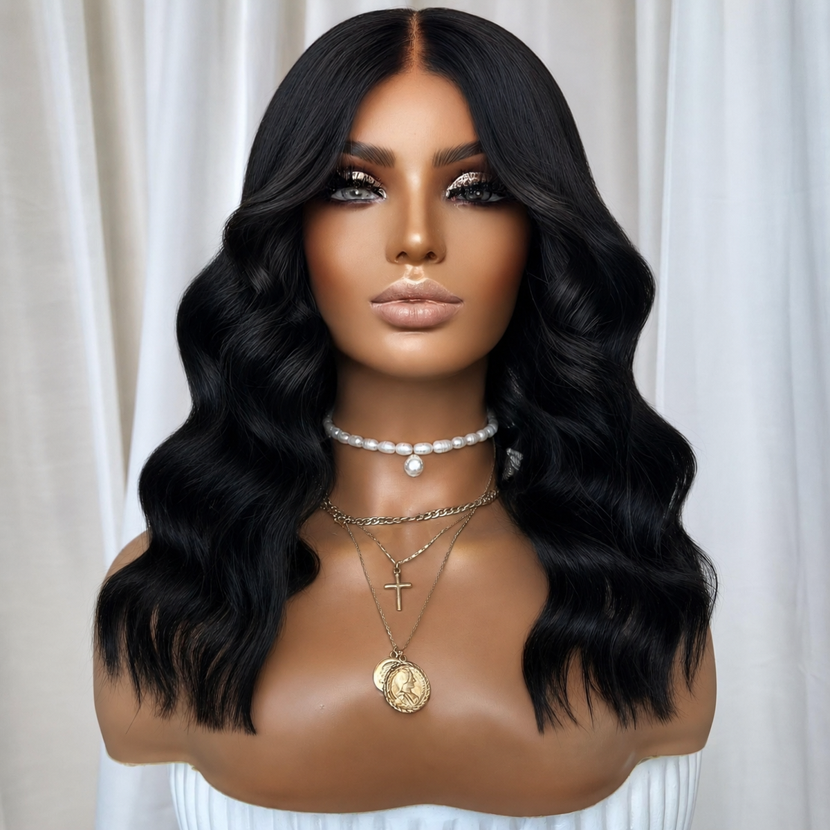 KING KYLIE BLACK | FULL LACE STRETCH CAP | M-L