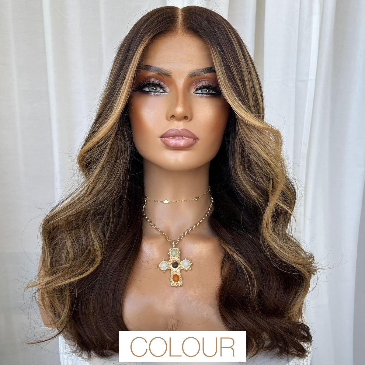 CUSTOM ORDER FOR AYESHA MIRZA | COCO | DOUBLE DRAWN  | HD FULL LACE STRETCH CAP | S-M