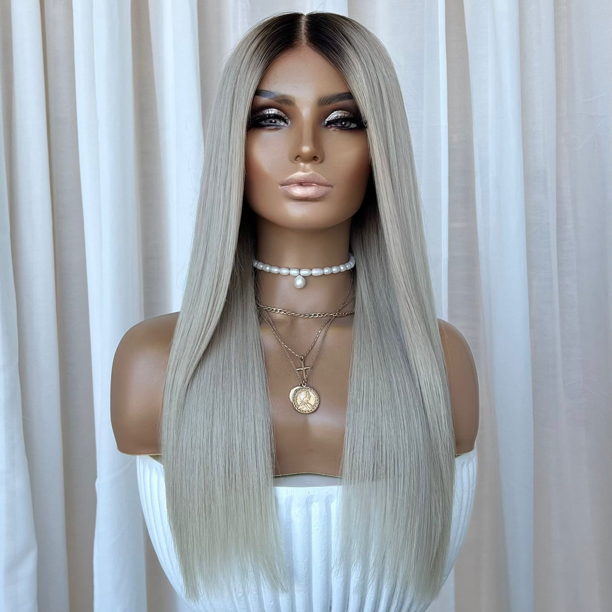 YEEZY PLATINUM | HD FULL LACE STRETCH CAP | XS-S | MADE TO ORDER