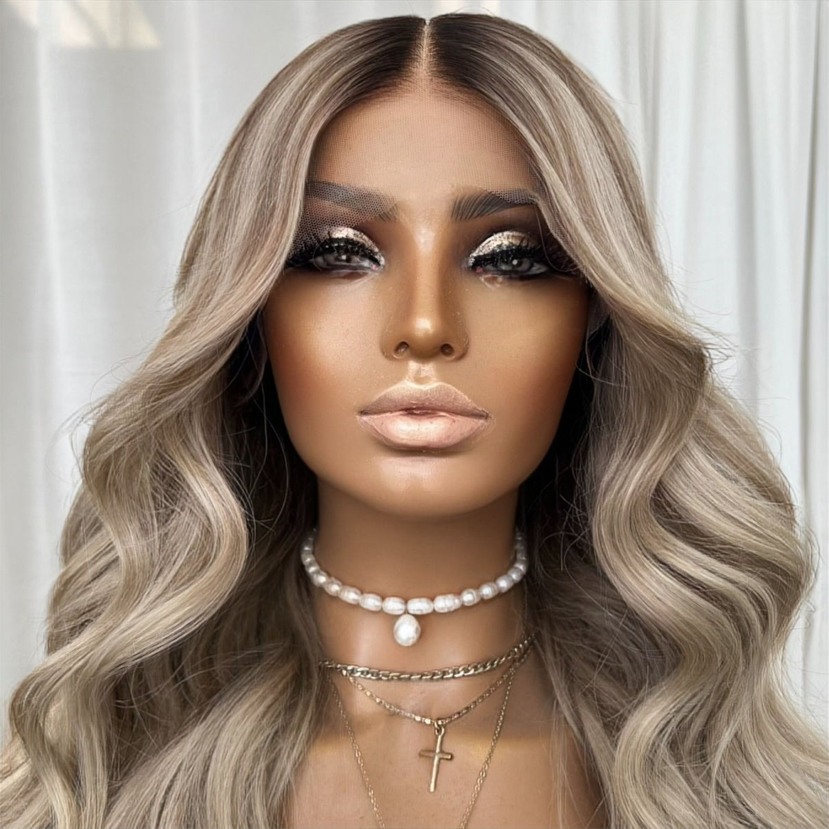 DAISY BLONDE | FULL LACE STRETCH CAP