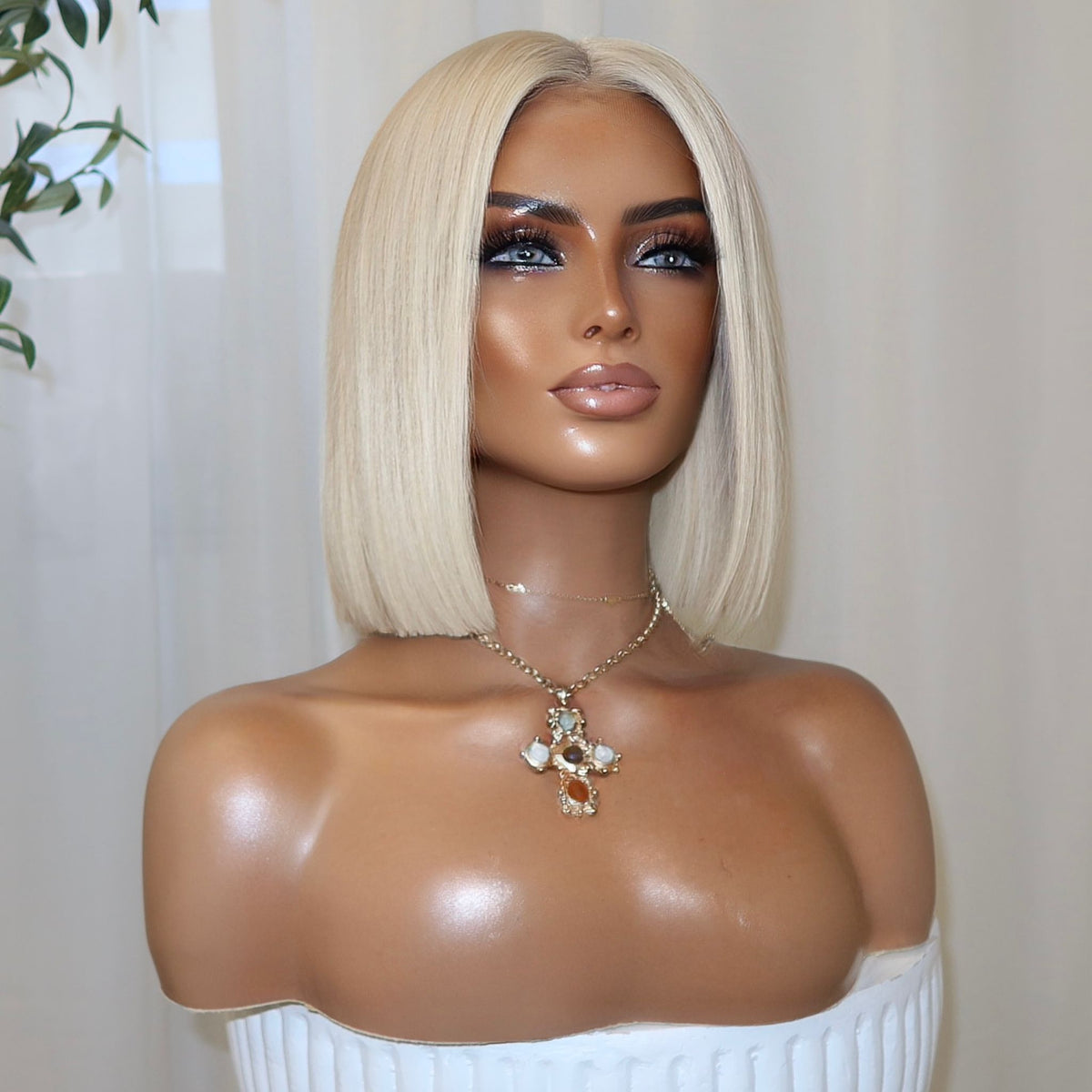 EMILY IN ROME PLATINUM | HD FULL LACE STRETCH CAP