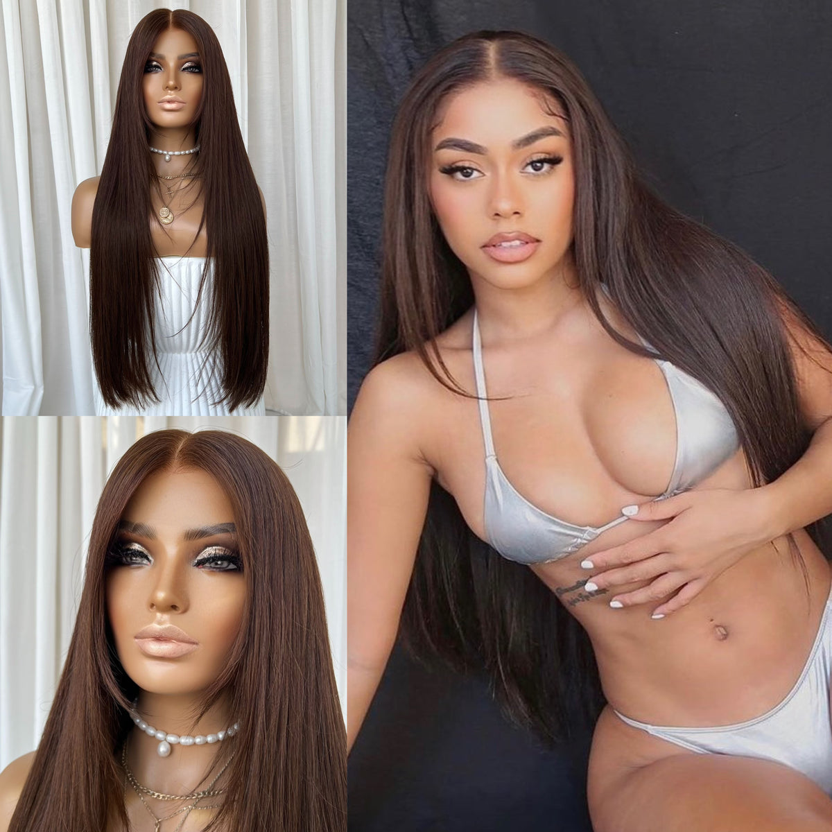 KING KYLIE DARK BROWN |  HD LACE FRONT | CUSTOM MADE