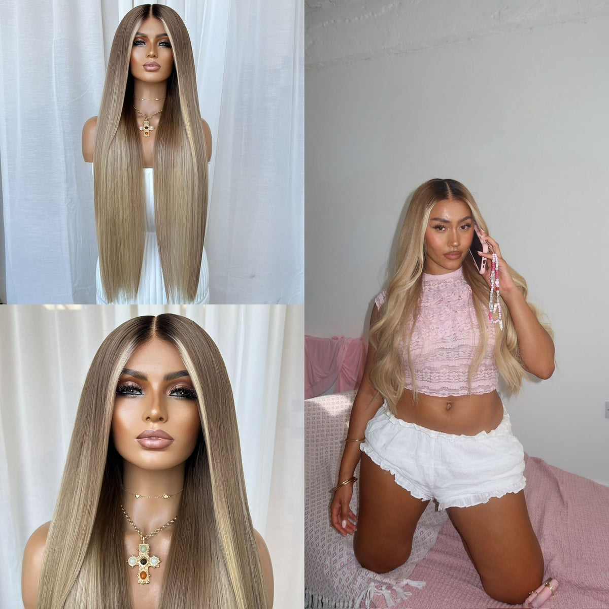 ELISE | FULL LACE STRETCH CAP | M-L