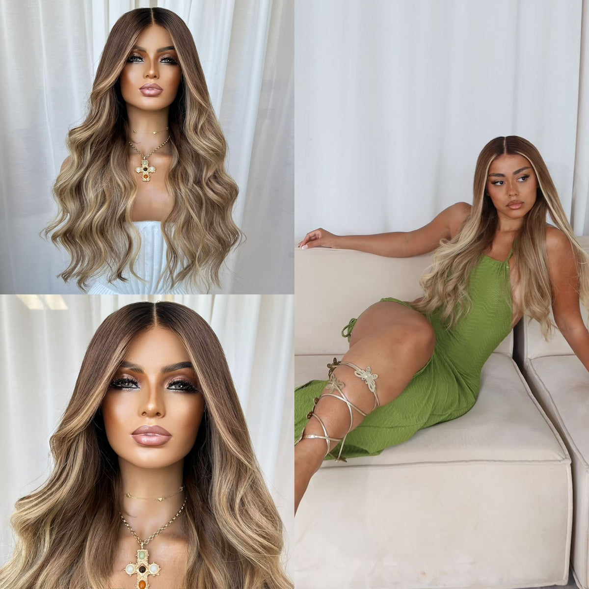 KING KYLIE GOLD | HD FULL LACE STRETCH CAP | XS-S