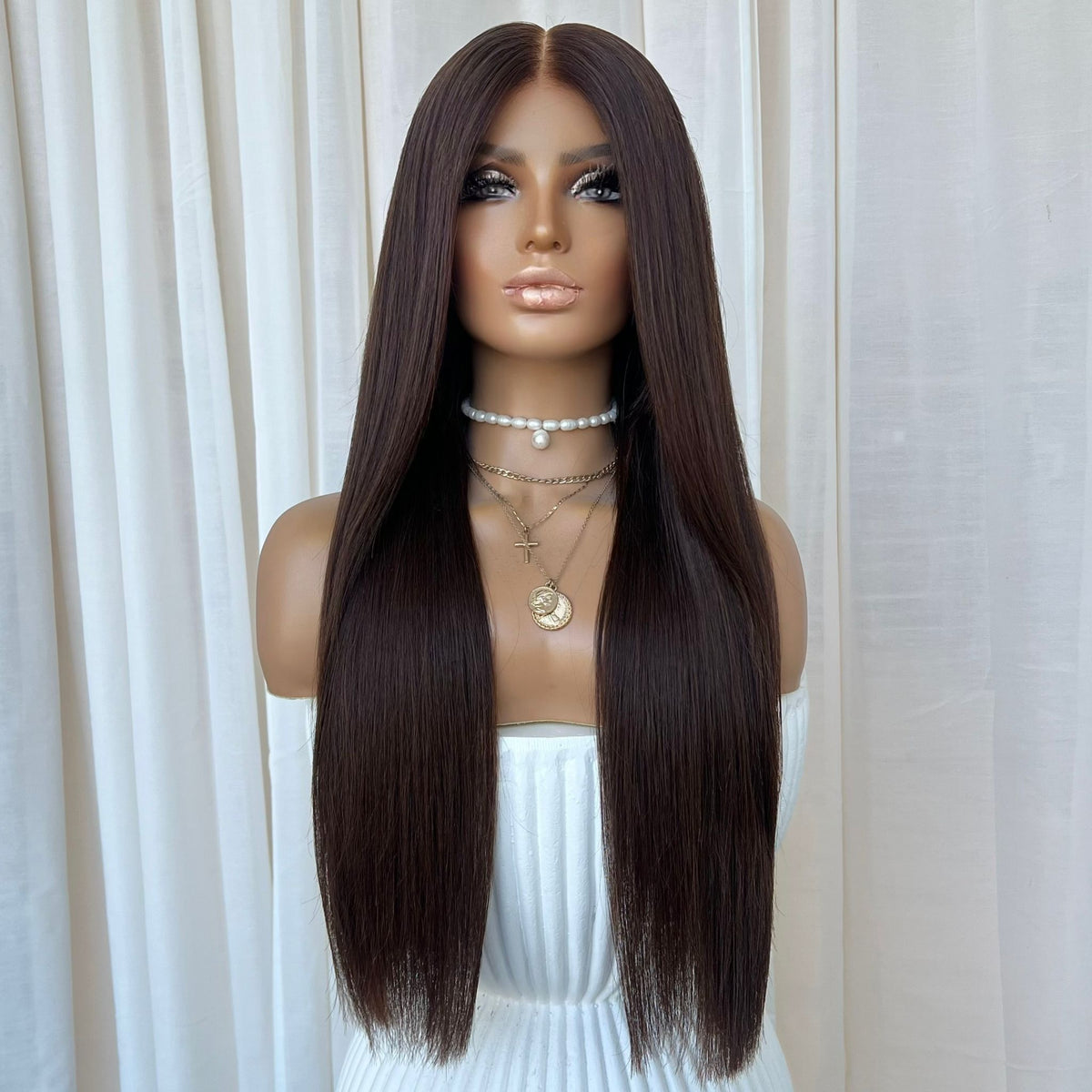 KING KYLIE DARK BROWN | HD FULL LACE STRETCH CAP | CUSTOM MADE