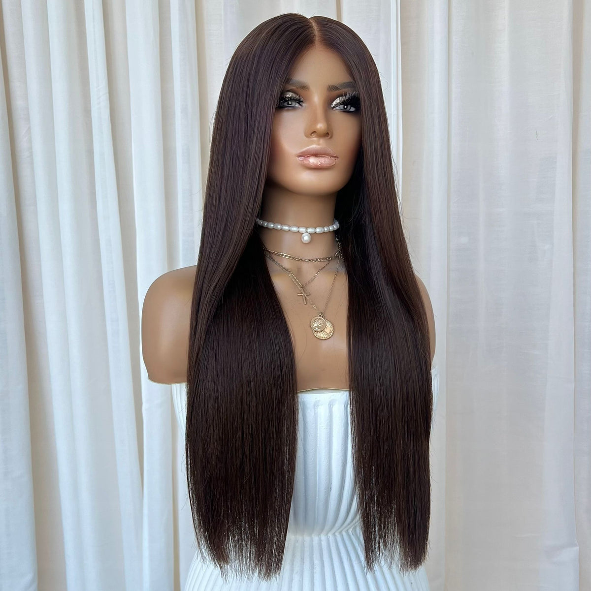 KING KYLIE DARK BROWN | HD FULL LACE STRETCH CAP | M-L | MADE TO ORDER