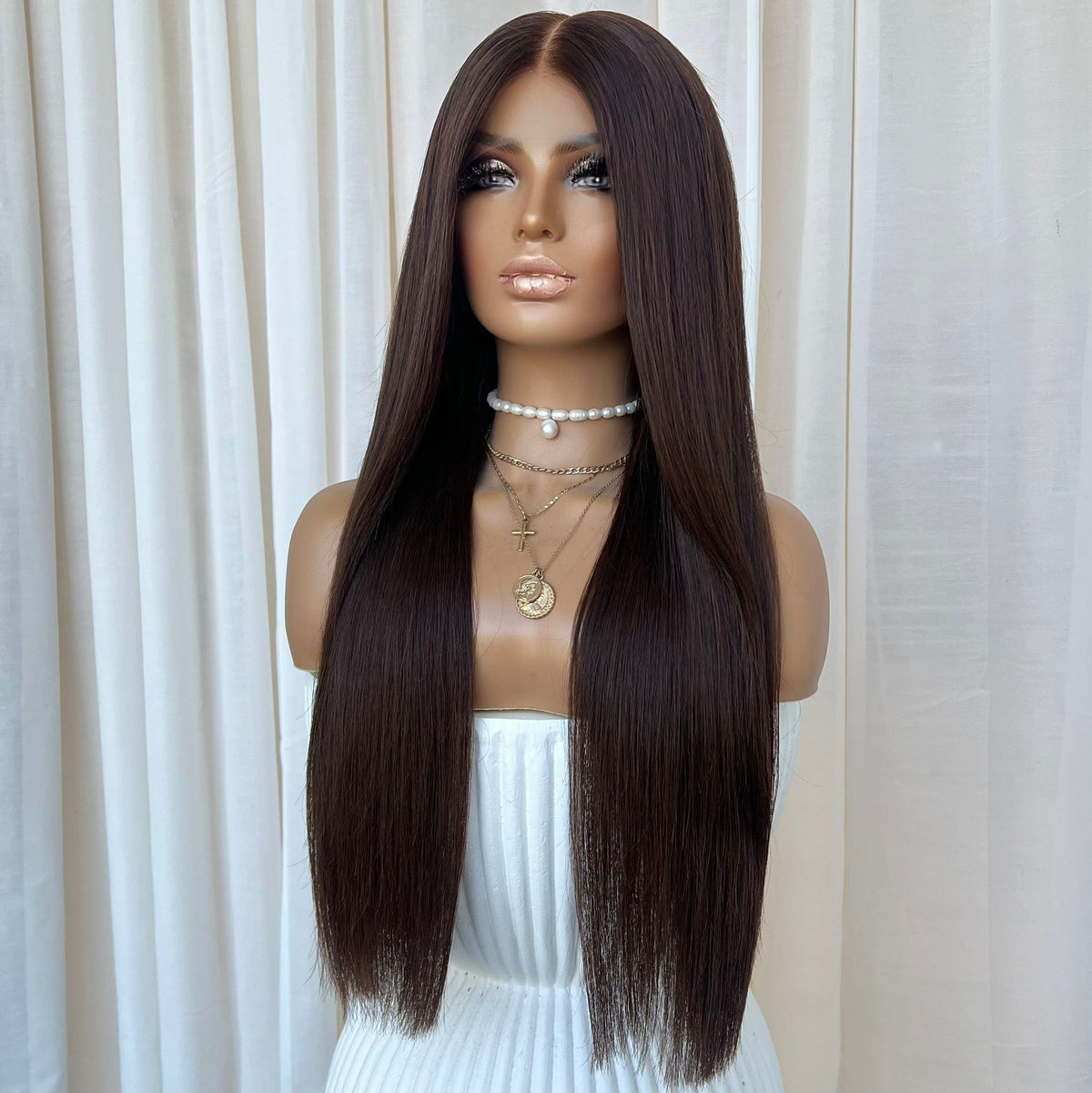 KING KYLIE DARK BROWN | HD FULL LACE STRETCH CAP | M-L | MADE TO ORDER