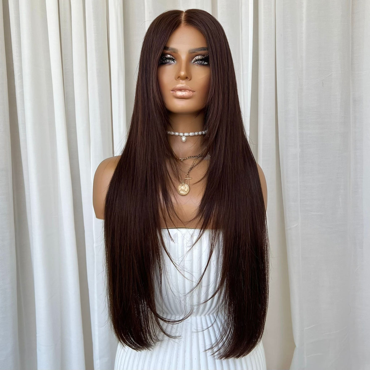 KING KYLIE DARK BROWN | HD FULL LACE STRETCH CAP | CUSTOM MADE