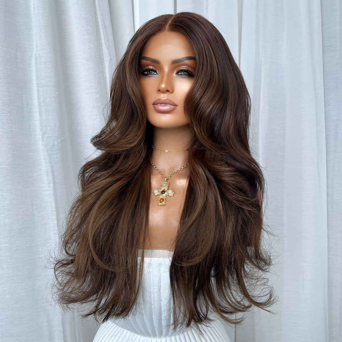 ADRIANA | HD FULL LACE STRETCH CAP | S-M