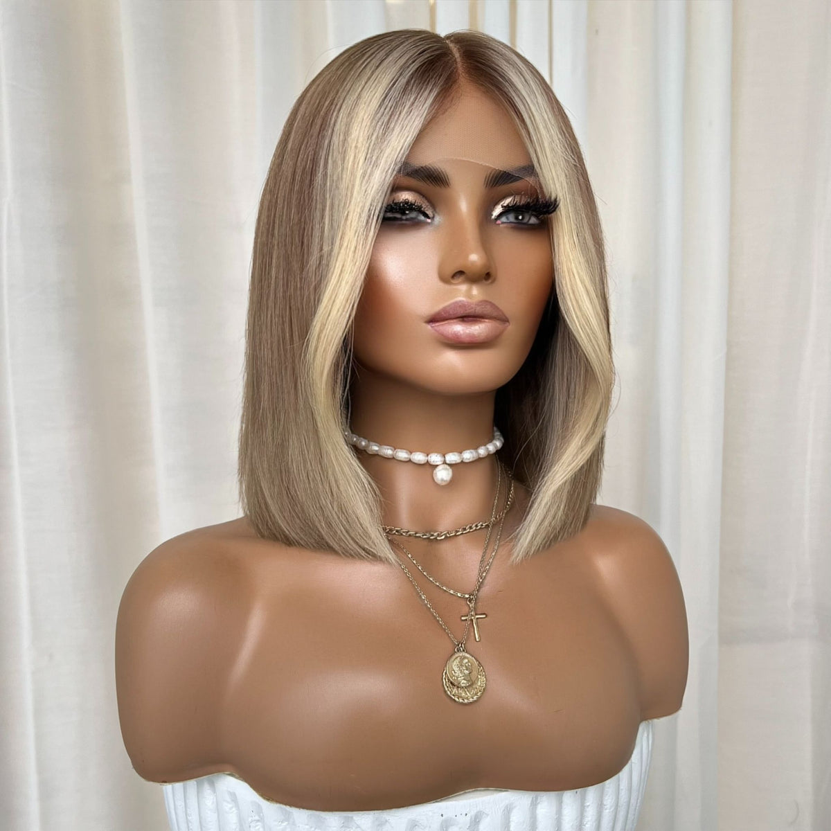 THE BECKY BOB | FULL LACE STRETCH CAP | M-L