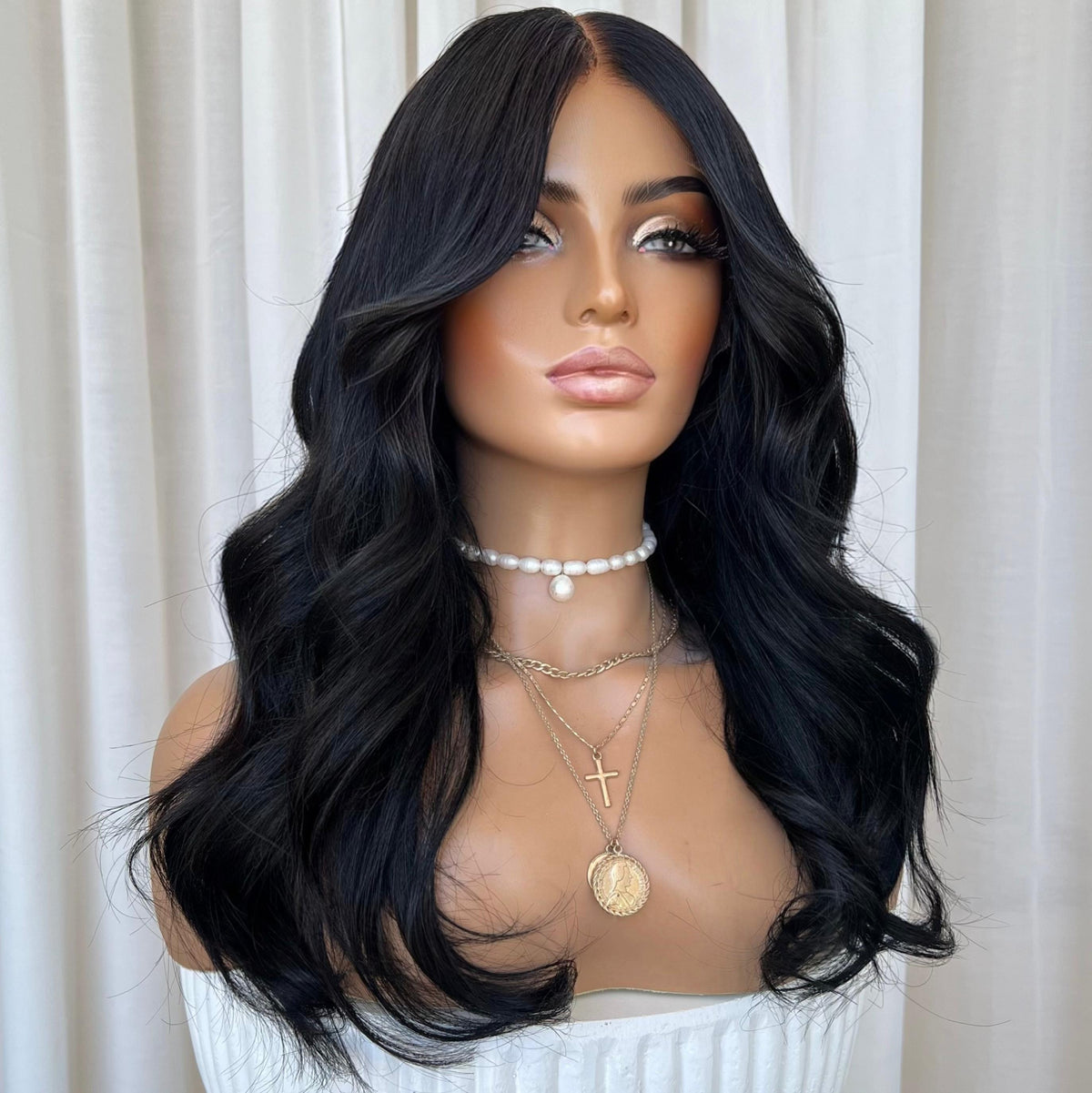 KING KYLIE BLACK RAW WAVY | HD FULL LACE STRETCH CAP | S-M