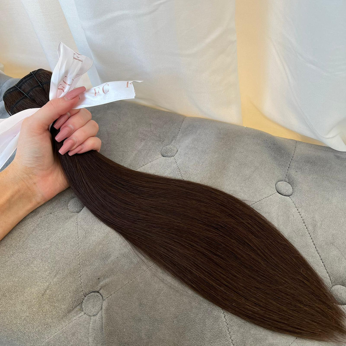 KING KYLIE DARK BROWN | WEFT | 16 INCHES