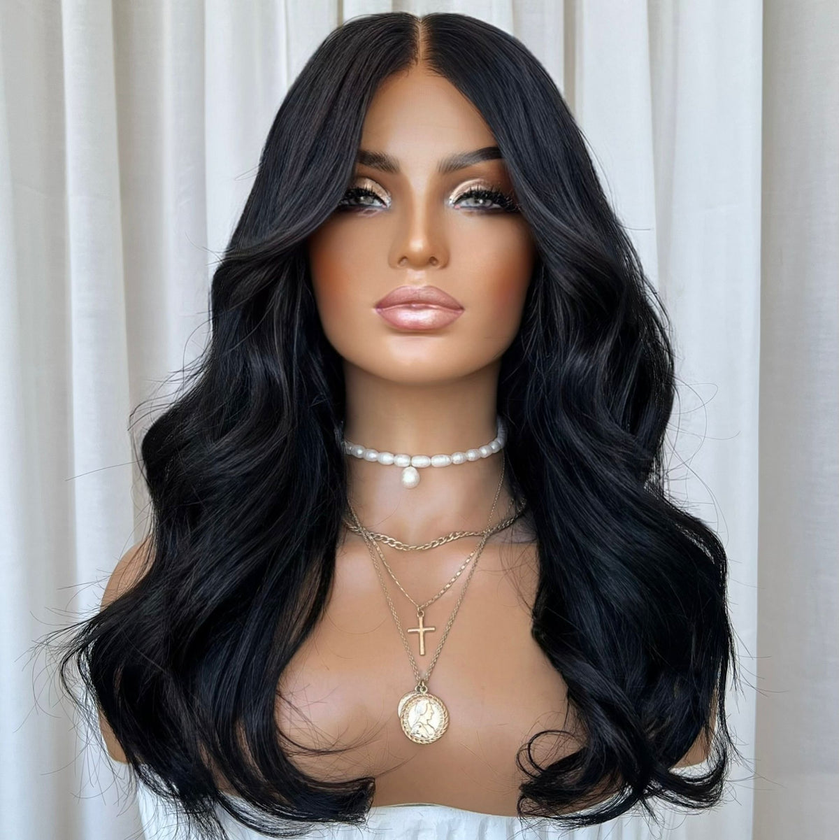 KING KYLIE BLACK RAW WAVY | HD FULL LACE STRETCH CAP | S-M