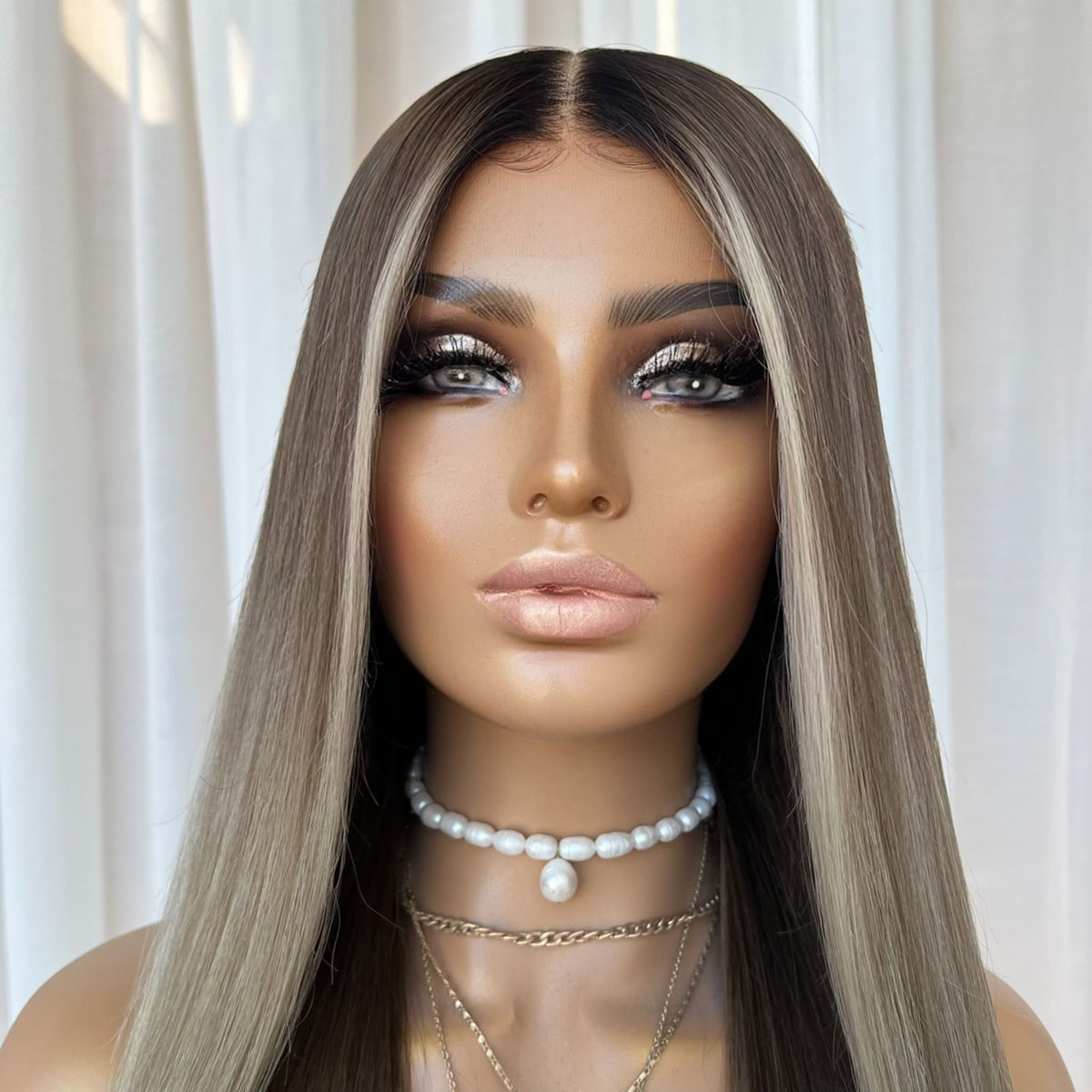 ELLE PLATINUM | HD FULL LACE STRETCH CAP | S-M