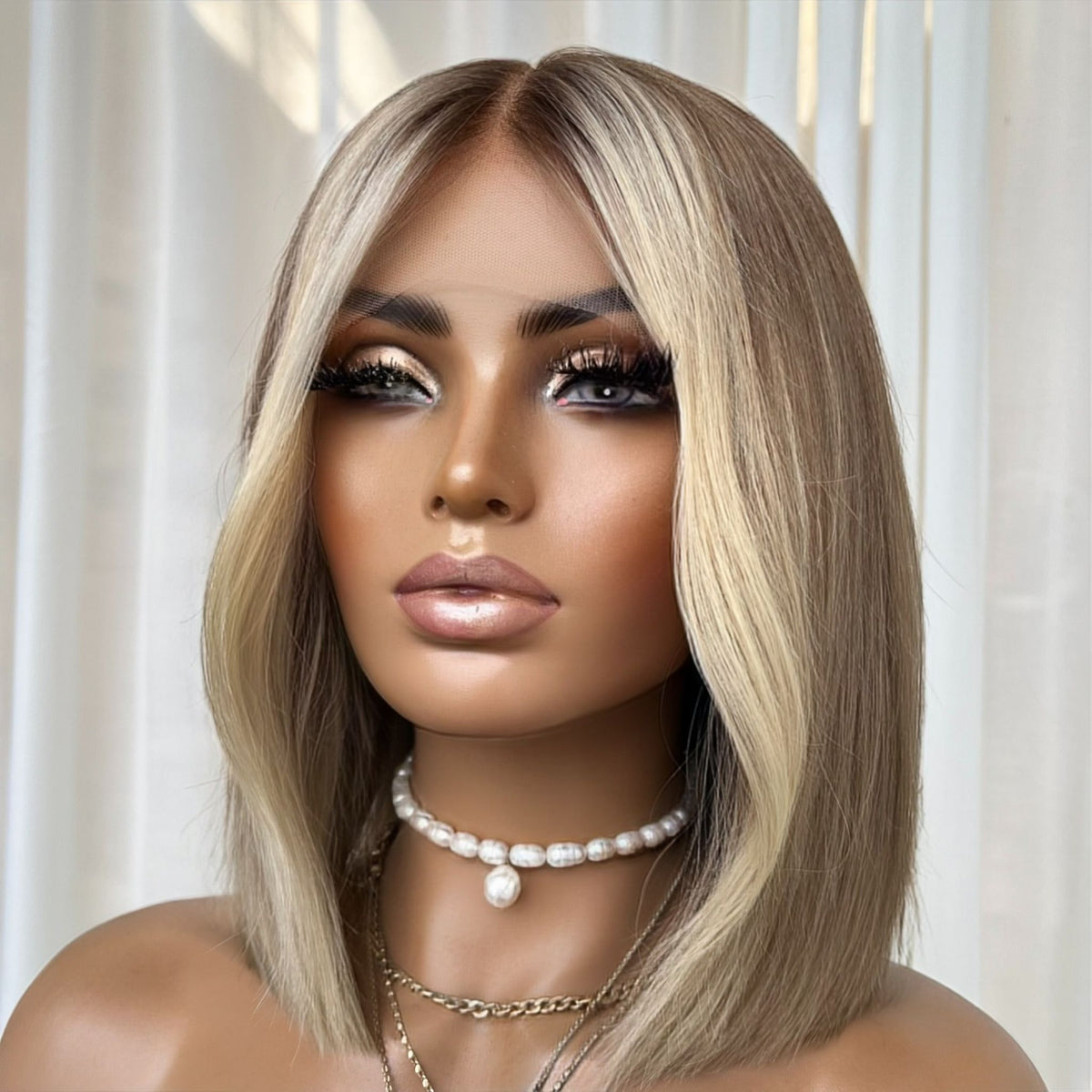 THE BECKY BOB | FULL LACE STRETCH CAP | M-L