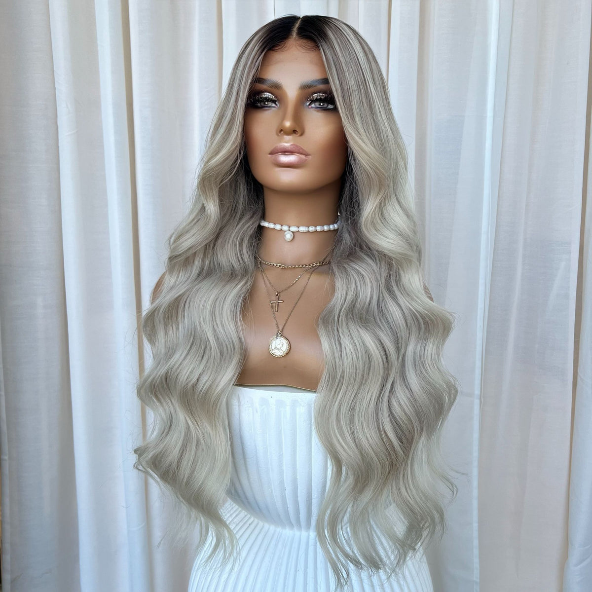 DAISY BLONDE | HD FULL LACE STRETCH CAP | XS-S
