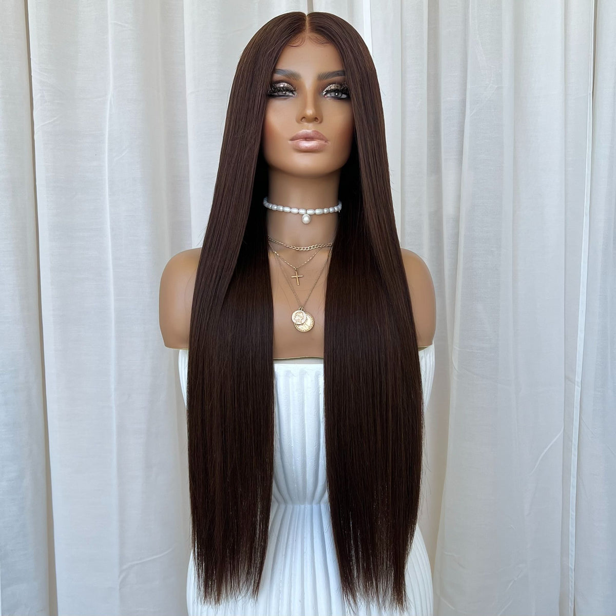 KING KYLIE DARK BROWN | HD FULL LACE STRETCH CAP | CUSTOM MADE