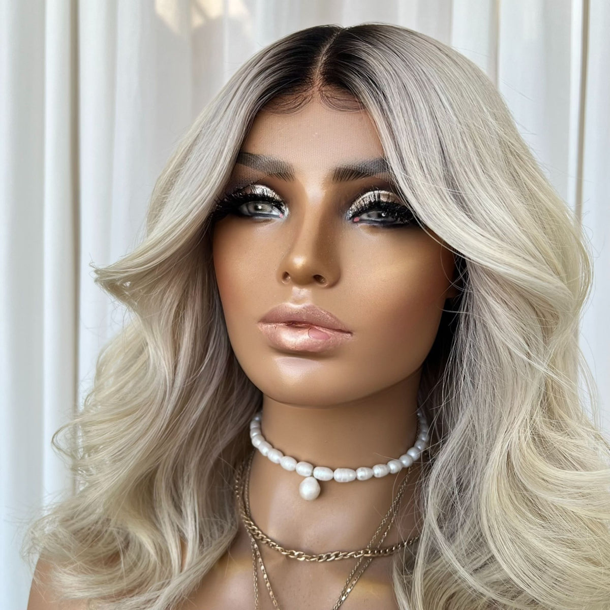 YEEZY PLATINUM | HD FULL LACE STRETCH CAP | M-L