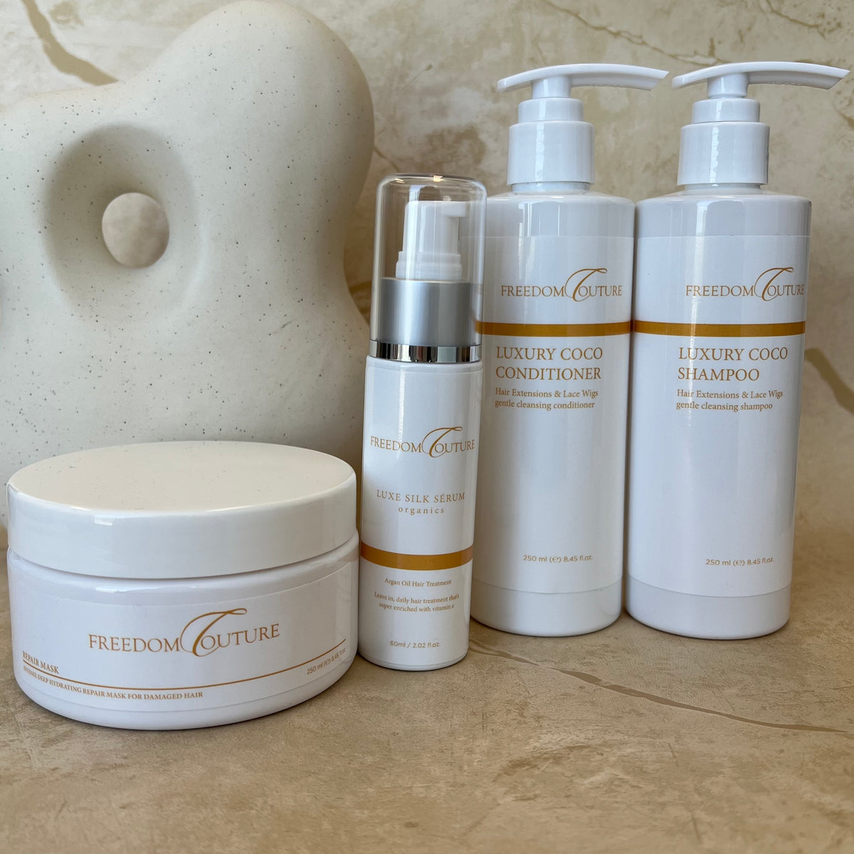 DELUXÈ PACKAGE | FĆ LUXÈ SHAMPOO CONDITIONER MASK AND SERUM