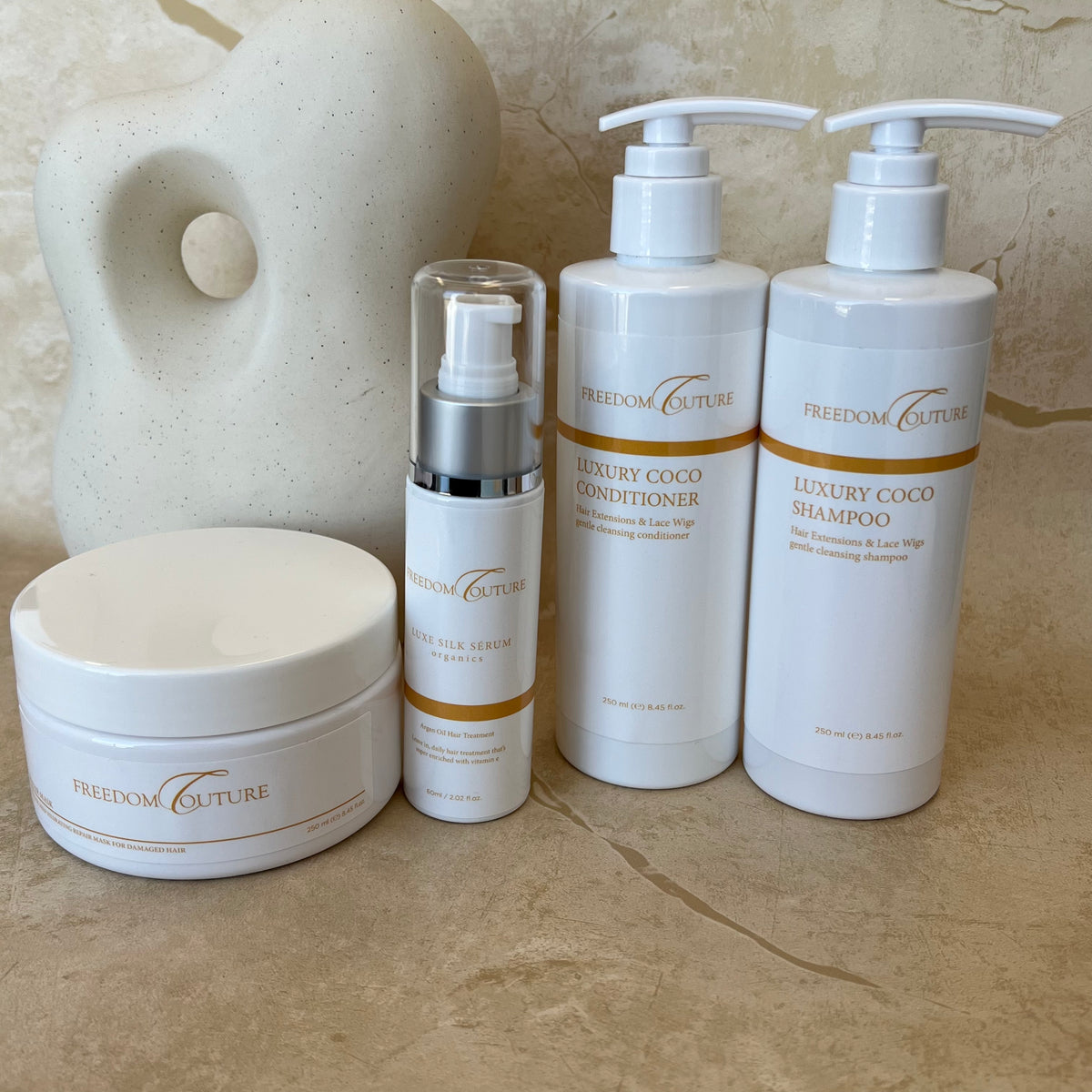 DELUXÈ PACKAGE | FĆ LUXÈ SHAMPOO CONDITIONER MASK AND SERUM