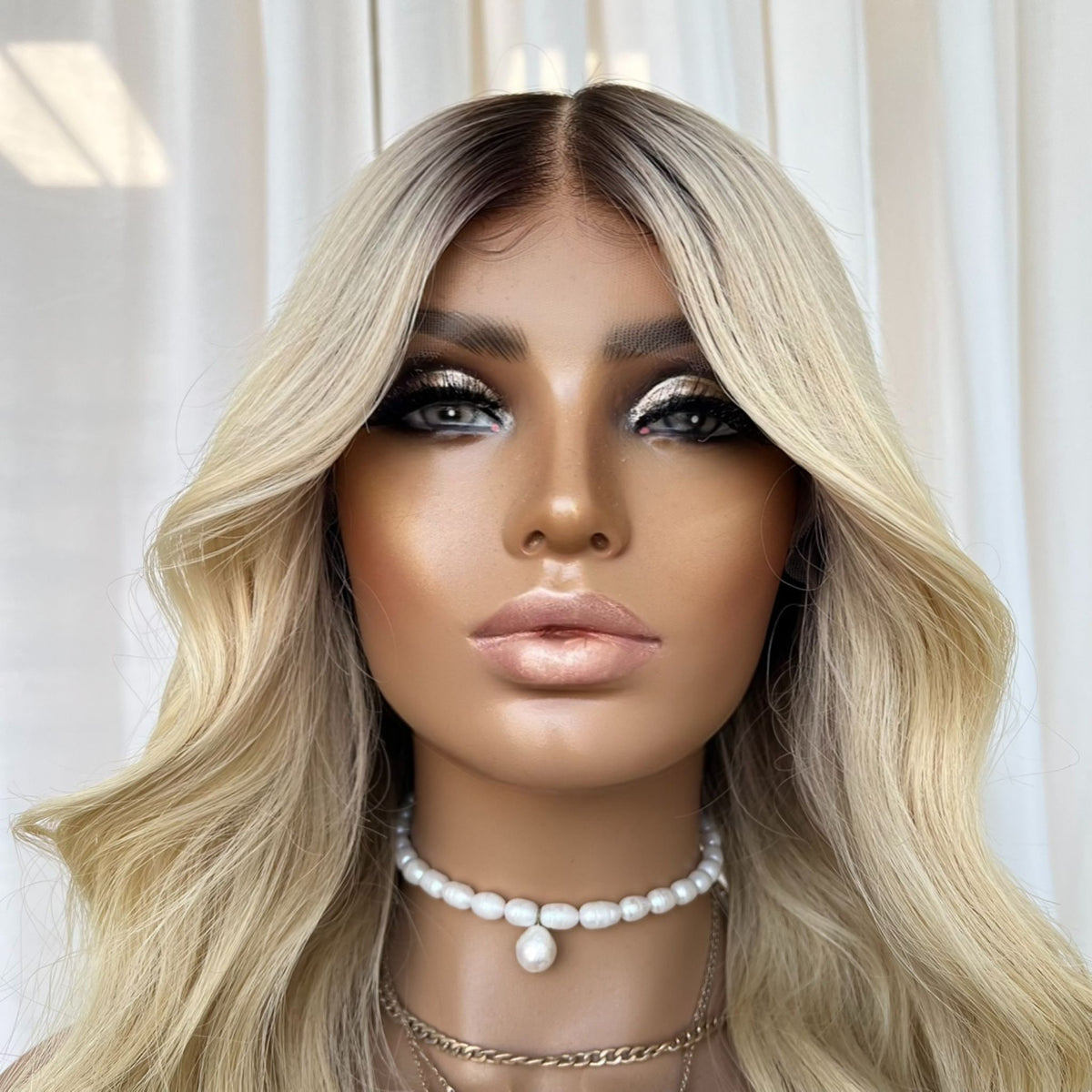 RUSSIAN BLONDE | HD FULL LACE STRETCH CAP | M-L